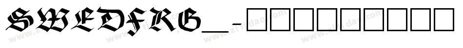 SWEDFRG_字体转换