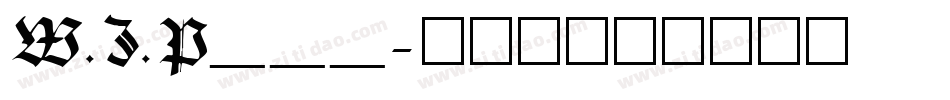 W.J.P___字体转换