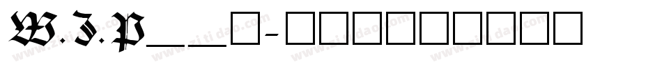 W.J.P__h字体转换