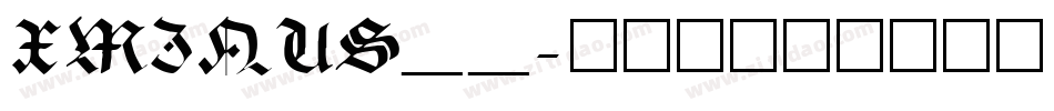 XMINUS__字体转换