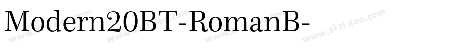Modern20BT-RomanB字体转换