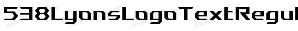 538LyonsLogoTextRegular-2qnX字体转换