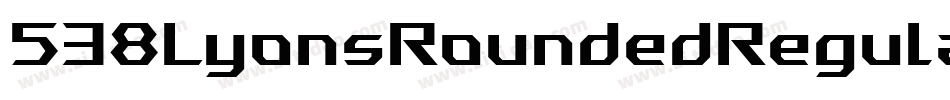 538LyonsRoundedRegular-OmAP字体转换