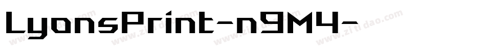 LyonsPrint-n9M4字体转换