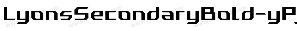 LyonsSecondaryBold-yPjd字体转换