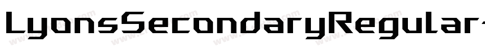 LyonsSecondaryRegular-lRdD字体转换