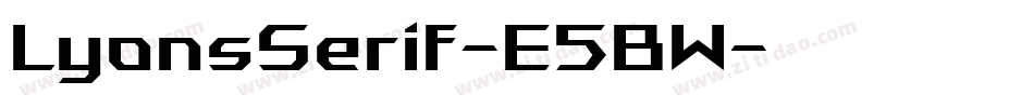 LyonsSerif-E5BW字体转换