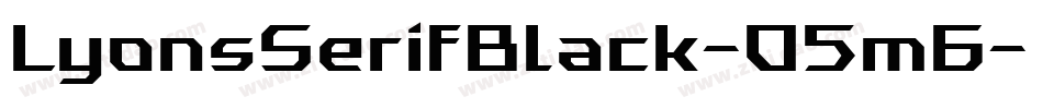 LyonsSerifBlack-O5m6字体转换