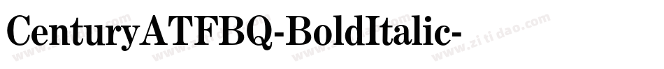 CenturyATFBQ-BoldItalic字体转换