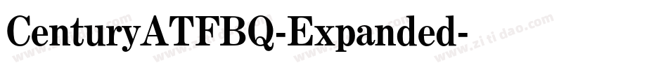 CenturyATFBQ-Expanded字体转换