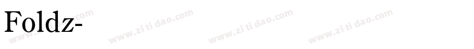 Foldz字体转换