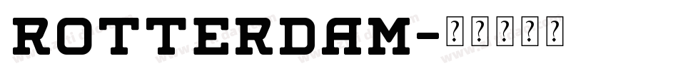 Rotterdam字体转换