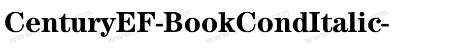 CenturyEF-BookCondItalic字体转换