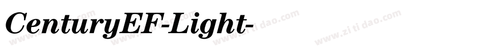 CenturyEF-Light字体转换