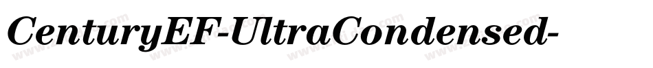 CenturyEF-UltraCondensed字体转换