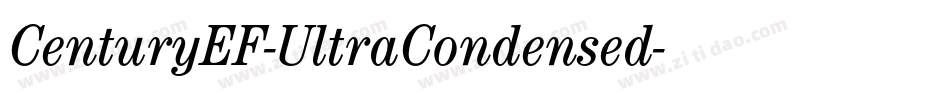 CenturyEF-UltraCondensed字体转换