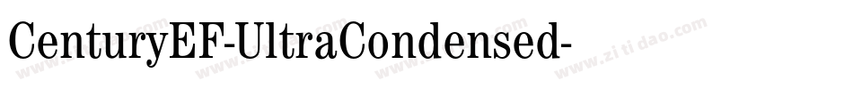 CenturyEF-UltraCondensed字体转换