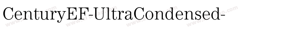 CenturyEF-UltraCondensed字体转换