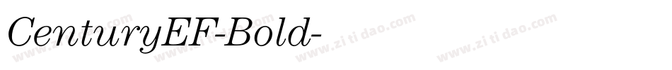 CenturyEF-Bold字体转换