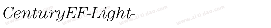 CenturyEF-Light字体转换