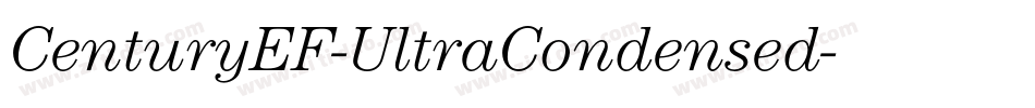 CenturyEF-UltraCondensed字体转换
