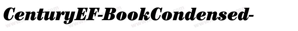 CenturyEF-BookCondensed字体转换