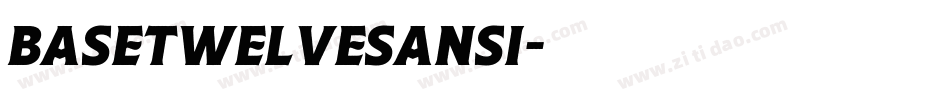 BaseTwelveSansI字体转换