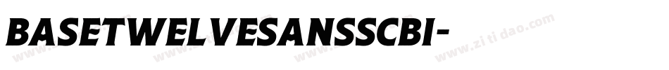 BaseTwelveSansSCBI字体转换