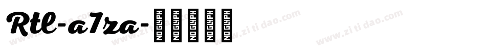 Rtl-a7za字体转换