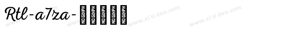 Rtl-a7za字体转换