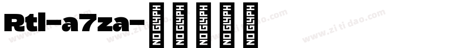 Rtl-a7za字体转换