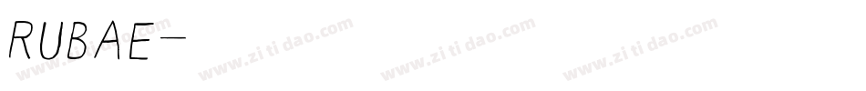 RUBAE字体转换