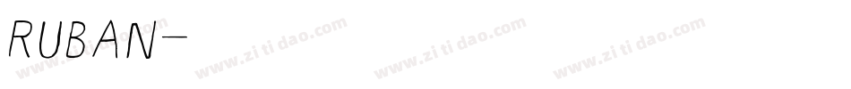 Ruban字体转换