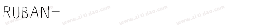 Ruban字体转换