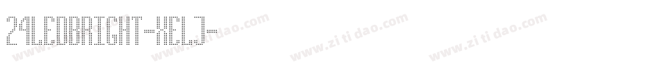 24LedBright-XElj字体转换