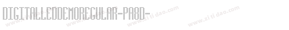 DigitalLedDemoRegular-pa8D字体转换