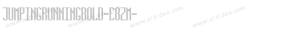 JumpingRunningBold-e8zm字体转换