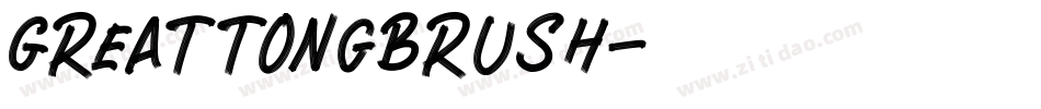 GreattongBrush字体转换