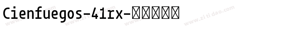 Cienfuegos-41rx字体转换