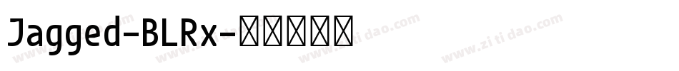 Jagged-BLRx字体转换