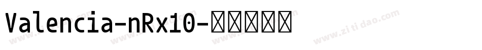 Valencia-nRx10字体转换