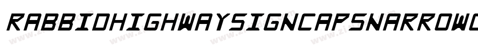 RabbidHighwaySignCapsNarrowOutline-M9EY字体转换