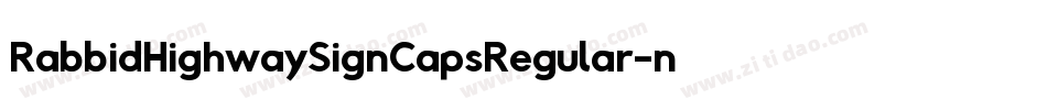 RabbidHighwaySignCapsRegular-nd4g字体转换