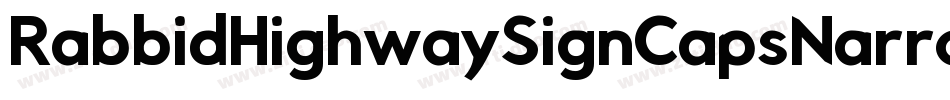 RabbidHighwaySignCapsNarrowOutline-M9EY字体转换