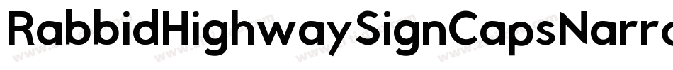 RabbidHighwaySignCapsNarrowOutline-M9EY字体转换