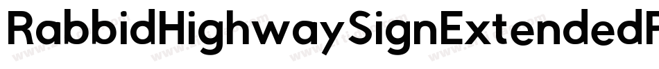 RabbidHighwaySignExtendedRegular-BeOd字体转换