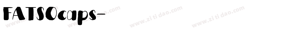 FATSOcaps字体转换
