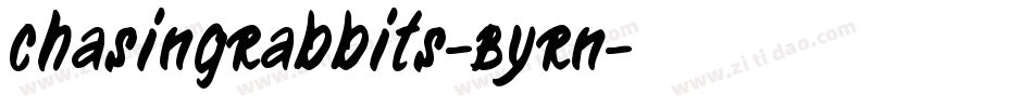 ChasingRabbits-ByRn字体转换