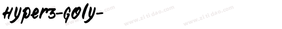Hyper3-GOly字体转换