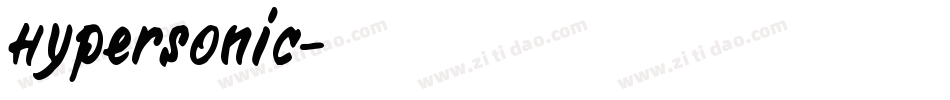 Hypersonic字体转换